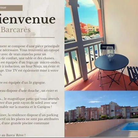 Superbe Studio Renove Avec Piscine Et Vue Marina Le Barcarès Extérieur photo